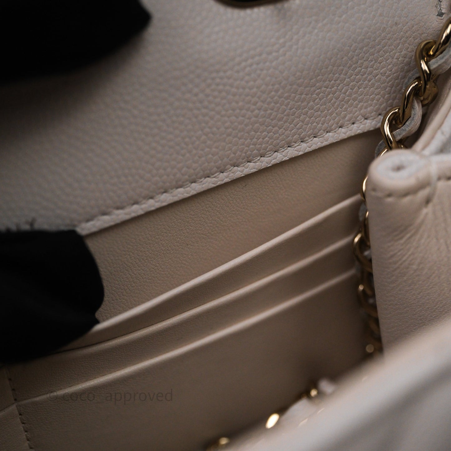 Chanel Small Coco Lady Quilted Flap Bag With Top Handle White Calfskin Gold Hardware