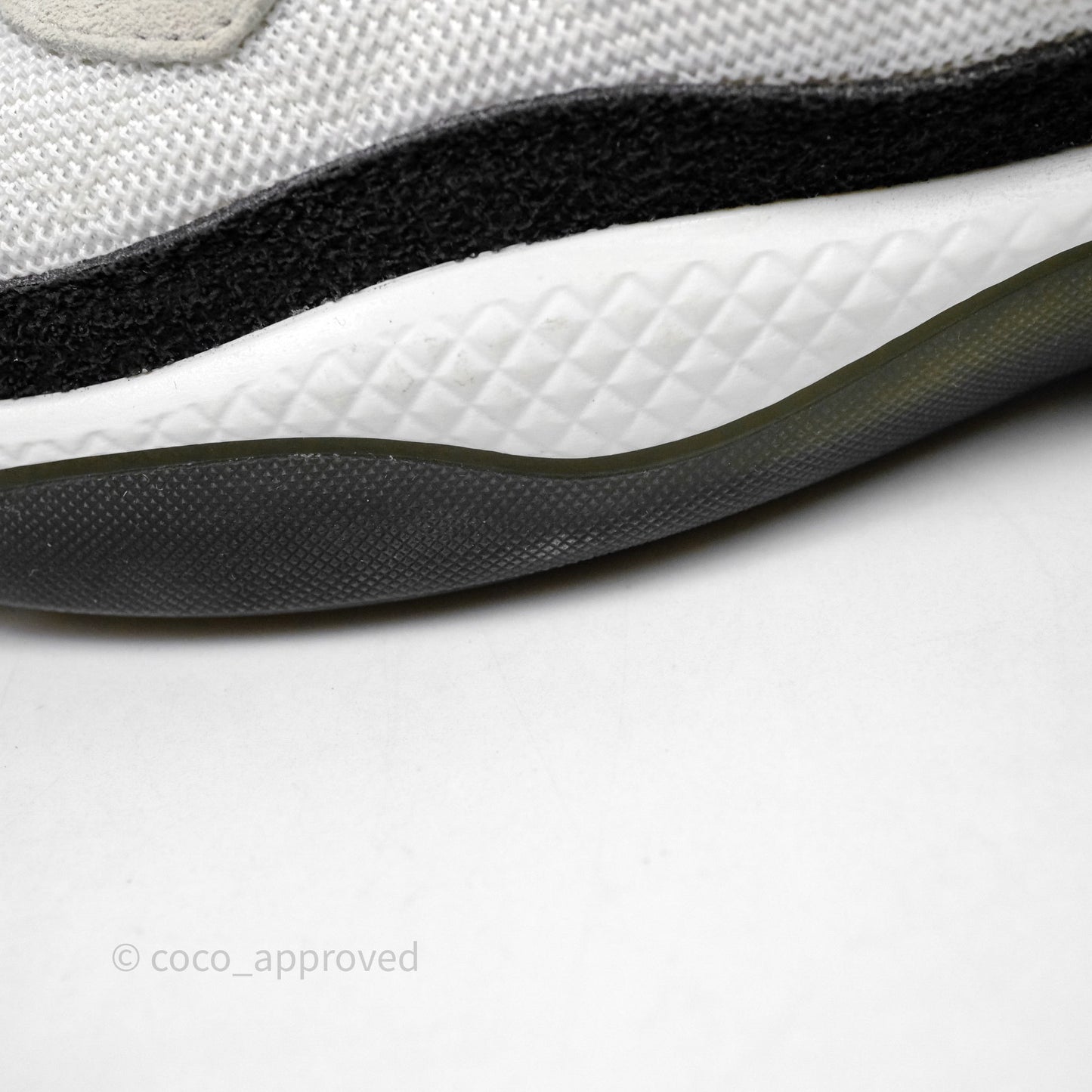 Chanel White/Black Sneakers Size 37