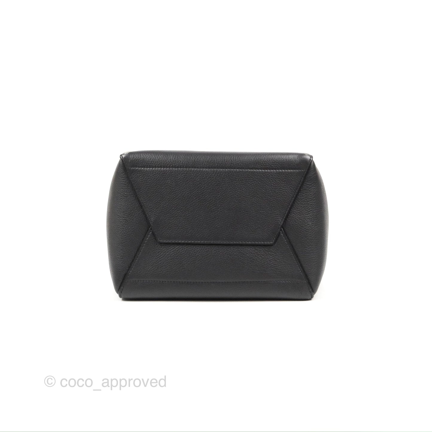 Celine Sangle Bucket Bag Grained Calfskin Dark Grey