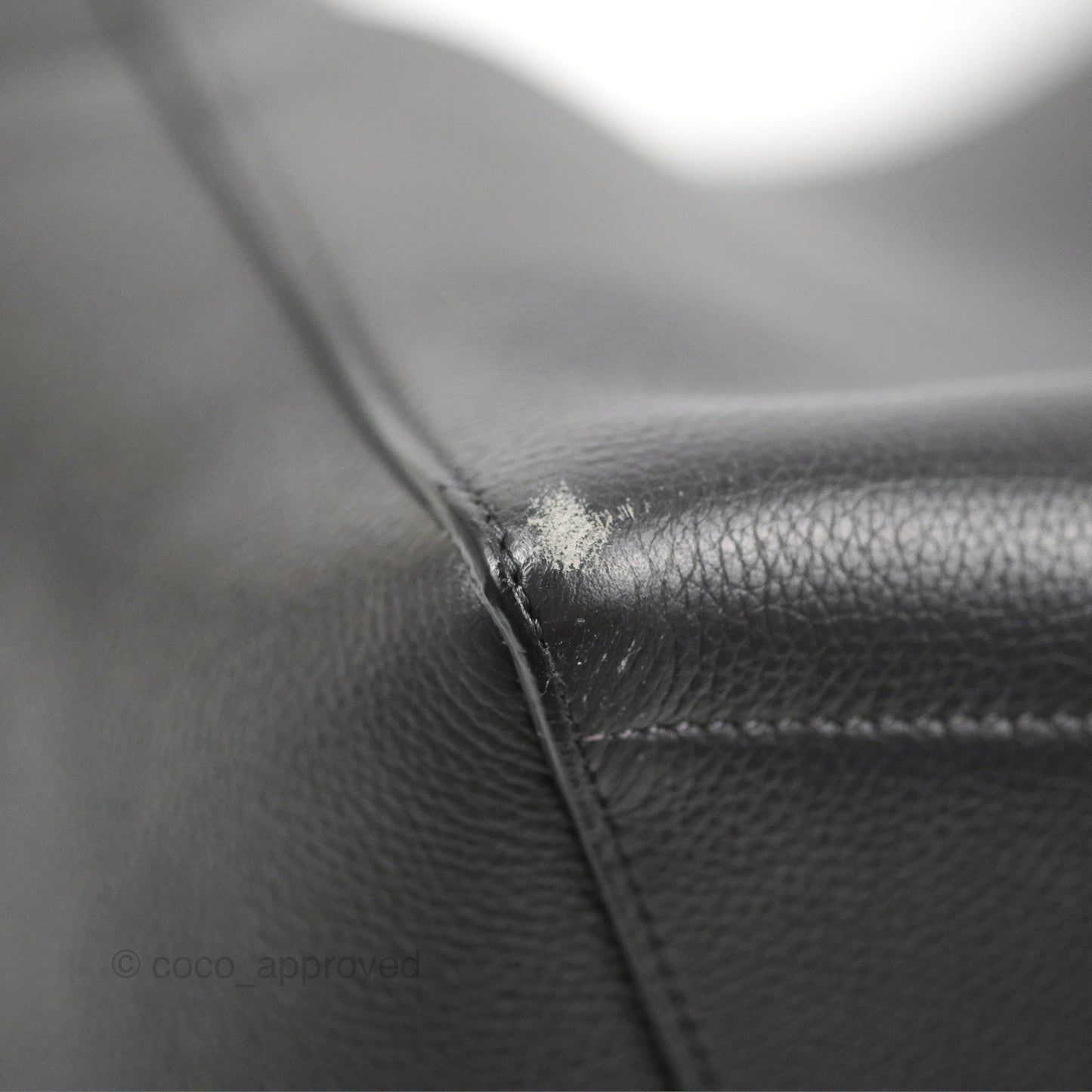 Celine Sangle Bucket Bag Grained Calfskin Dark Grey