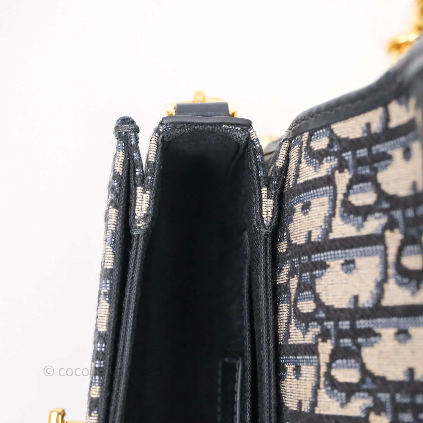 Christian Dior 30 Montaigne Avenue Bag Blue Dior Oblique Jacquard
