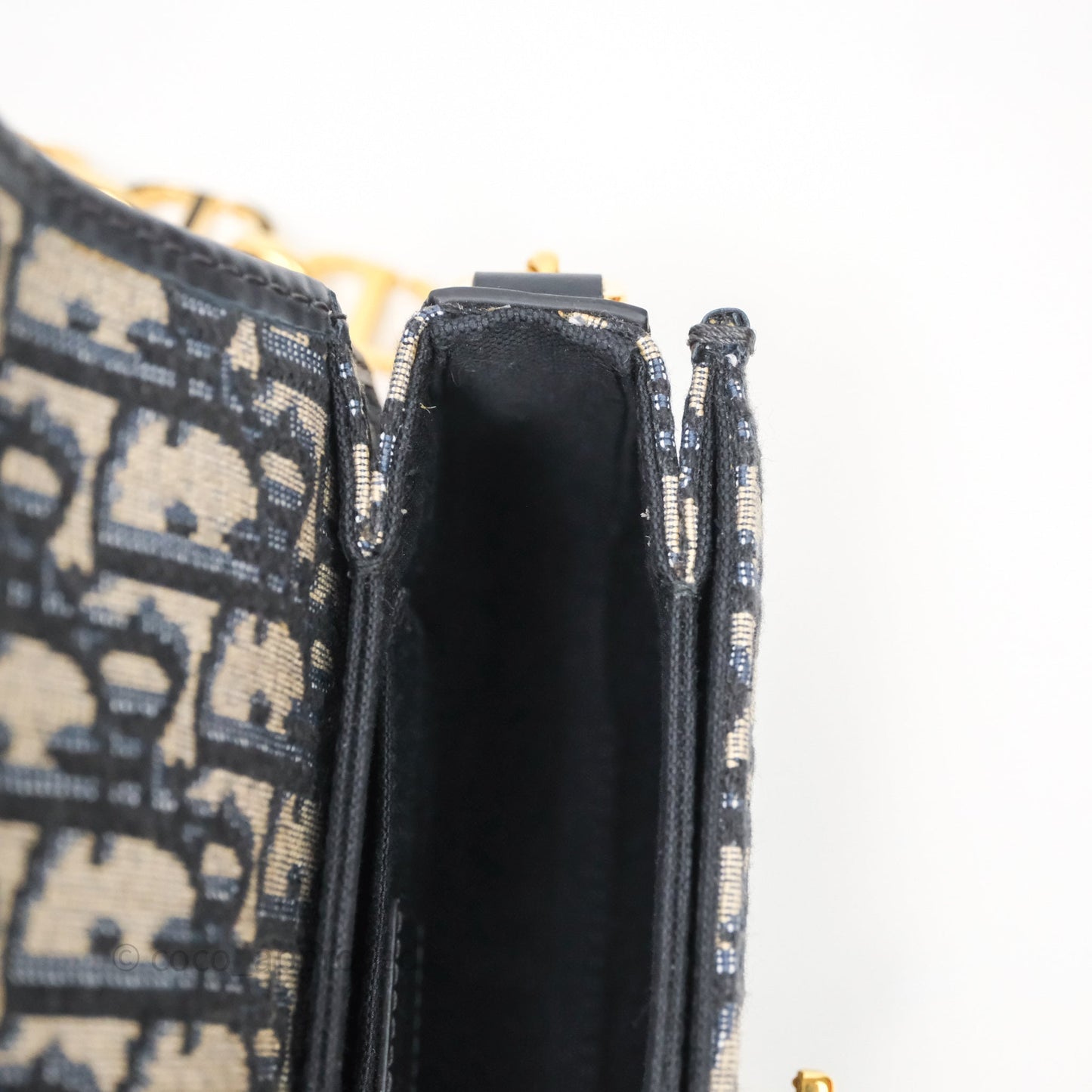 Christian Dior 30 Montaigne Avenue Bag Blue Dior Oblique Jacquard