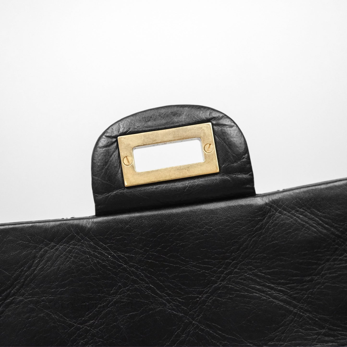 Chanel Reissue 226 Quilted Aged Calfskin Black Aged Gold Hardware