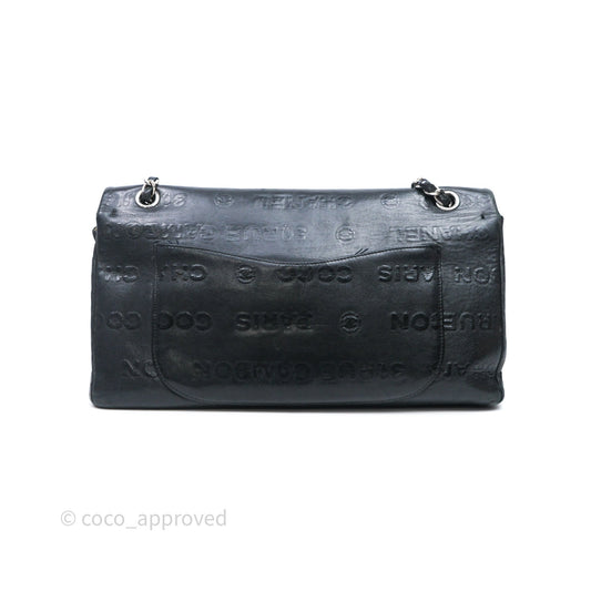 Chanel 228 Reissue Flap Quilted Black Calfskin Silver Hardware