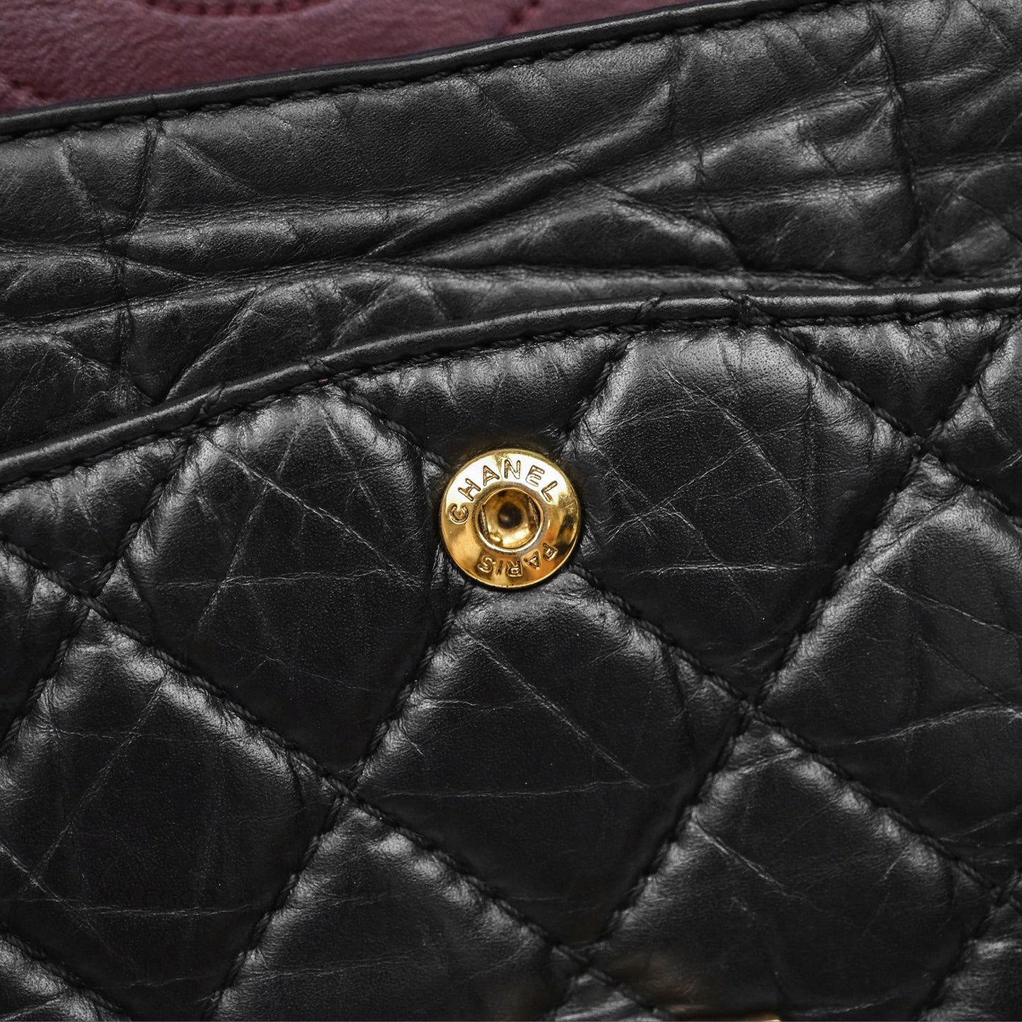 Chanel Reissue 226 Quilted Aged Calfskin Black Aged Gold Hardware