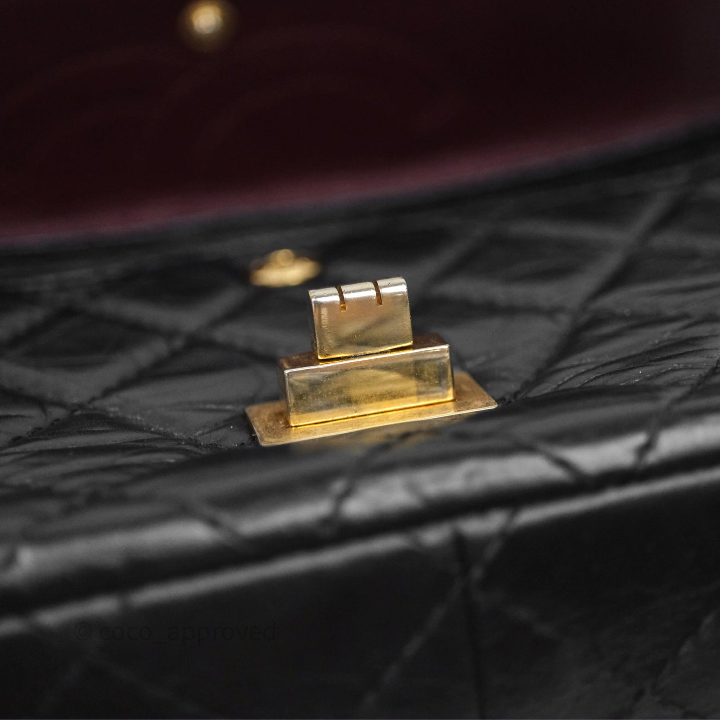 Chanel Reissue 226 Quilted Aged Calfskin Black Aged Gold Hardware