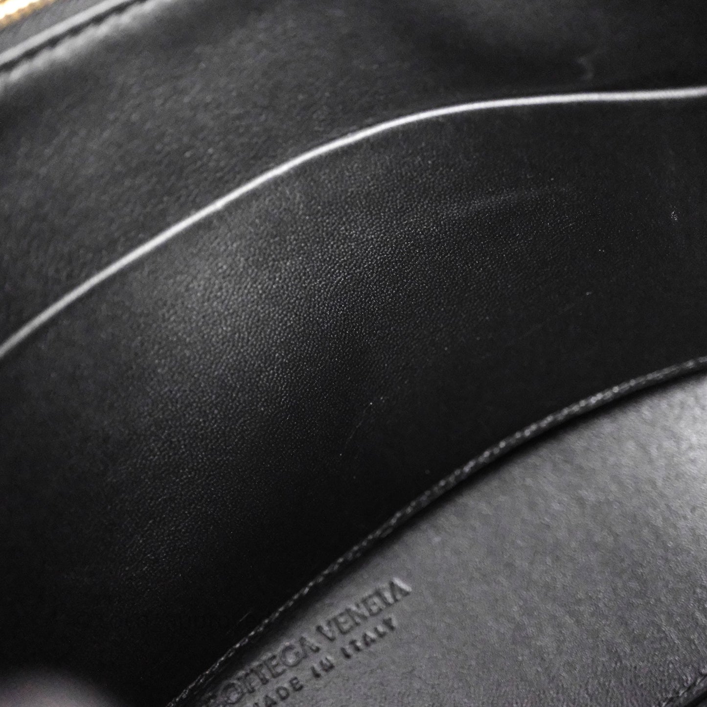 Bottega Veneta Small Andiamo Intrecciato Black Bag Lambskin