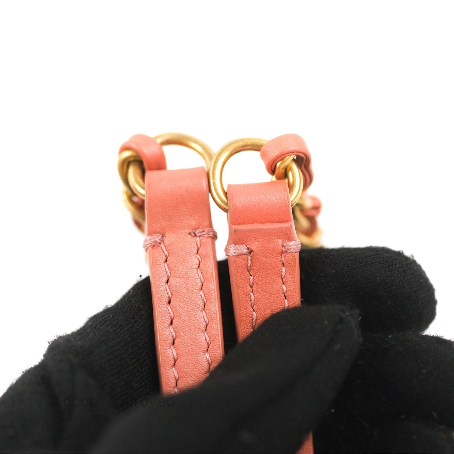 Chanel Day Trip Quilted Small Pink Lambskin Aged Gold Hardware