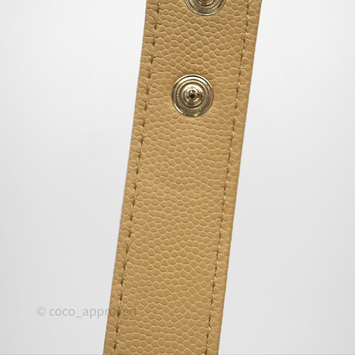 Chanel Hobo With Chain Caviar Dark Beige Gold Hardware