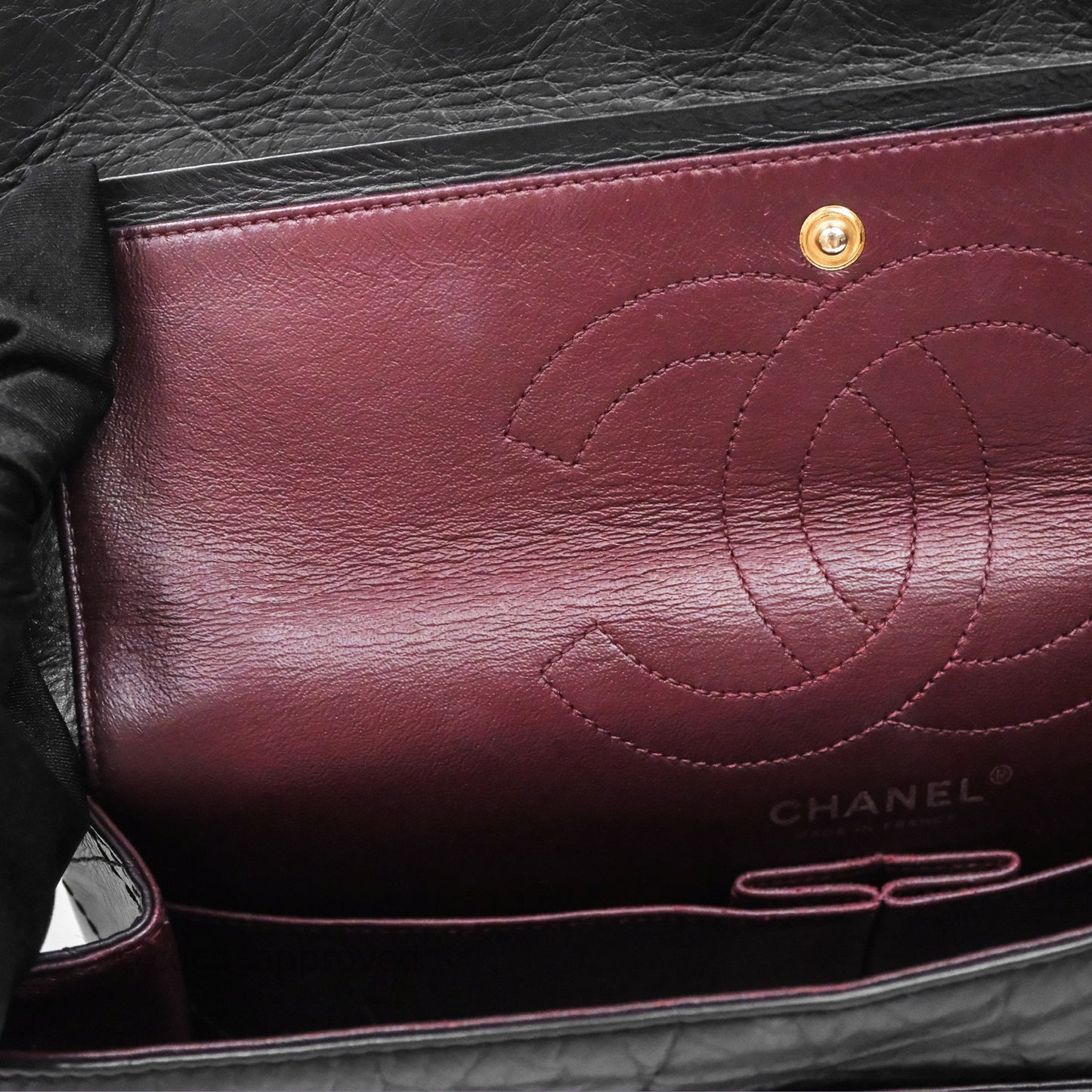 Chanel Reissue 226 Quilted Aged Calfskin Black Aged Gold Hardware