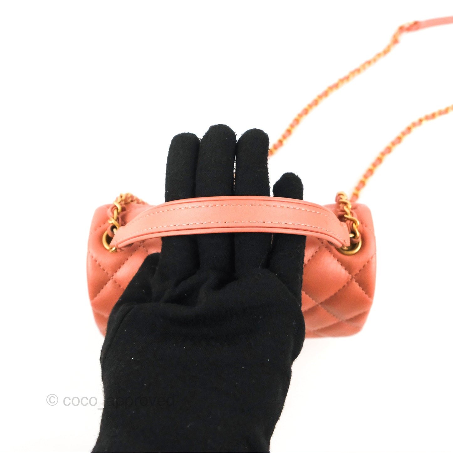 Chanel Day Trip Quilted Small Pink Lambskin Aged Gold Hardware