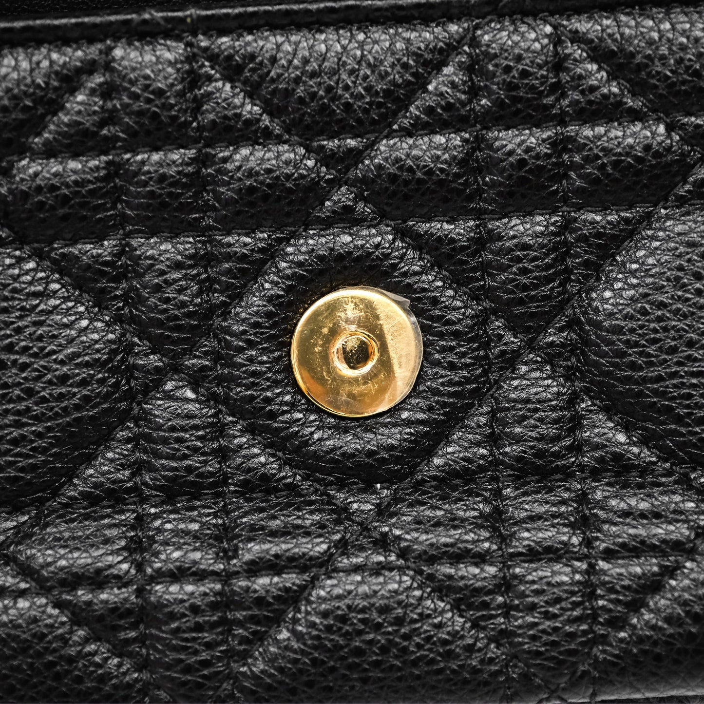 Christian Dior Caro Pouch with Chain Black Cannage Calfskin
