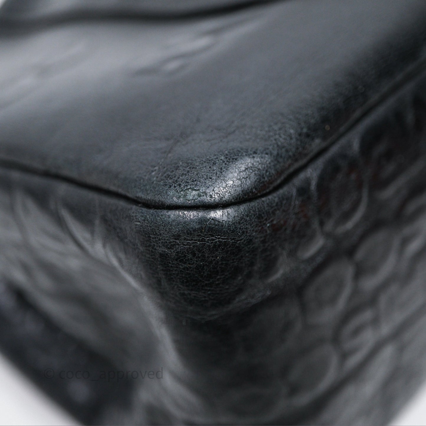 Chanel 228 Reissue Flap Quilted Black Calfskin Silver Hardware