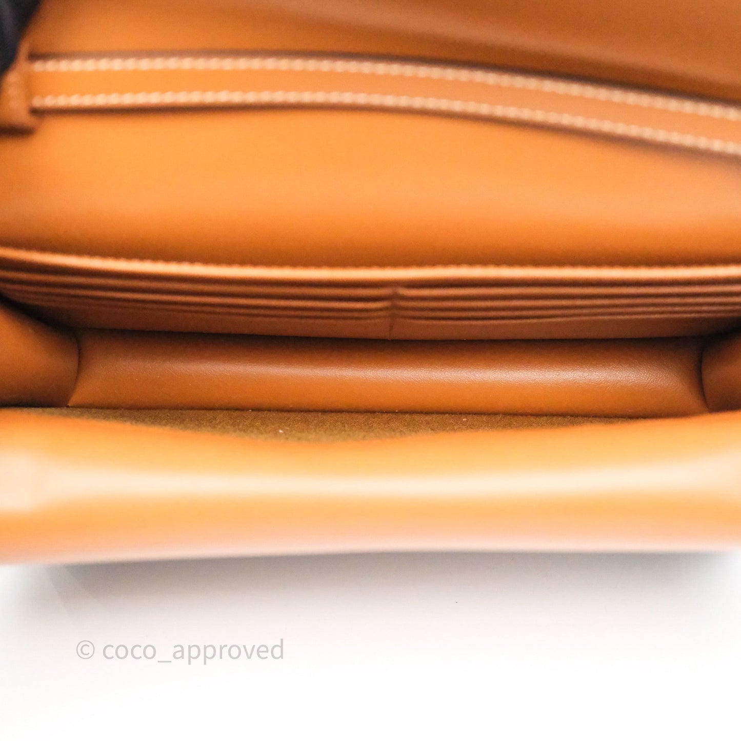 Celine Wallet On Strap Triomphe Canvas Tan Lambskin