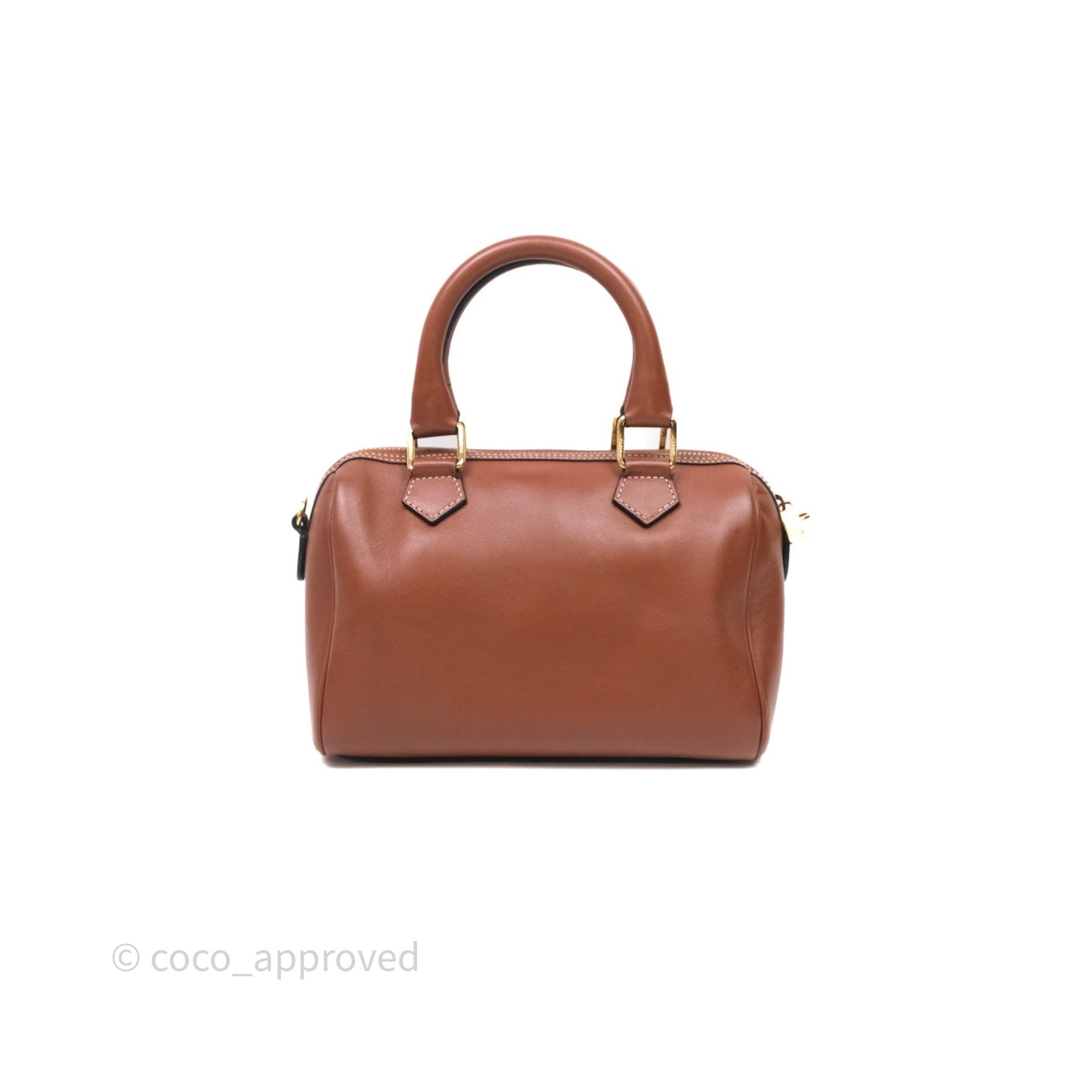 Celine Small Brown Boston Cuir Triomphe Tan Smooth Calfskin Bag
