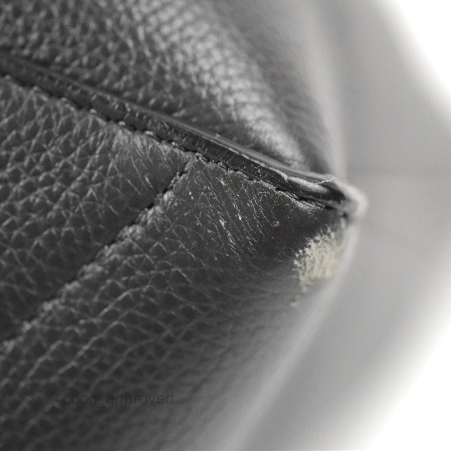 Celine Sangle Bucket Bag Grained Calfskin Dark Grey