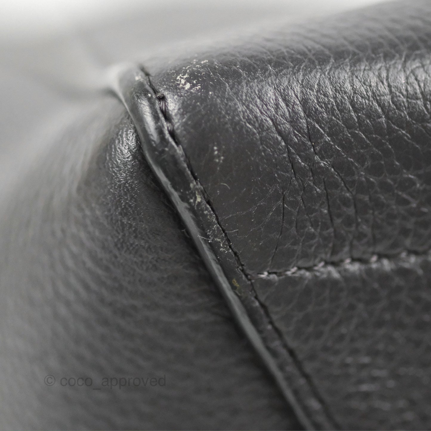 Celine Sangle Bucket Bag Grained Calfskin Dark Grey