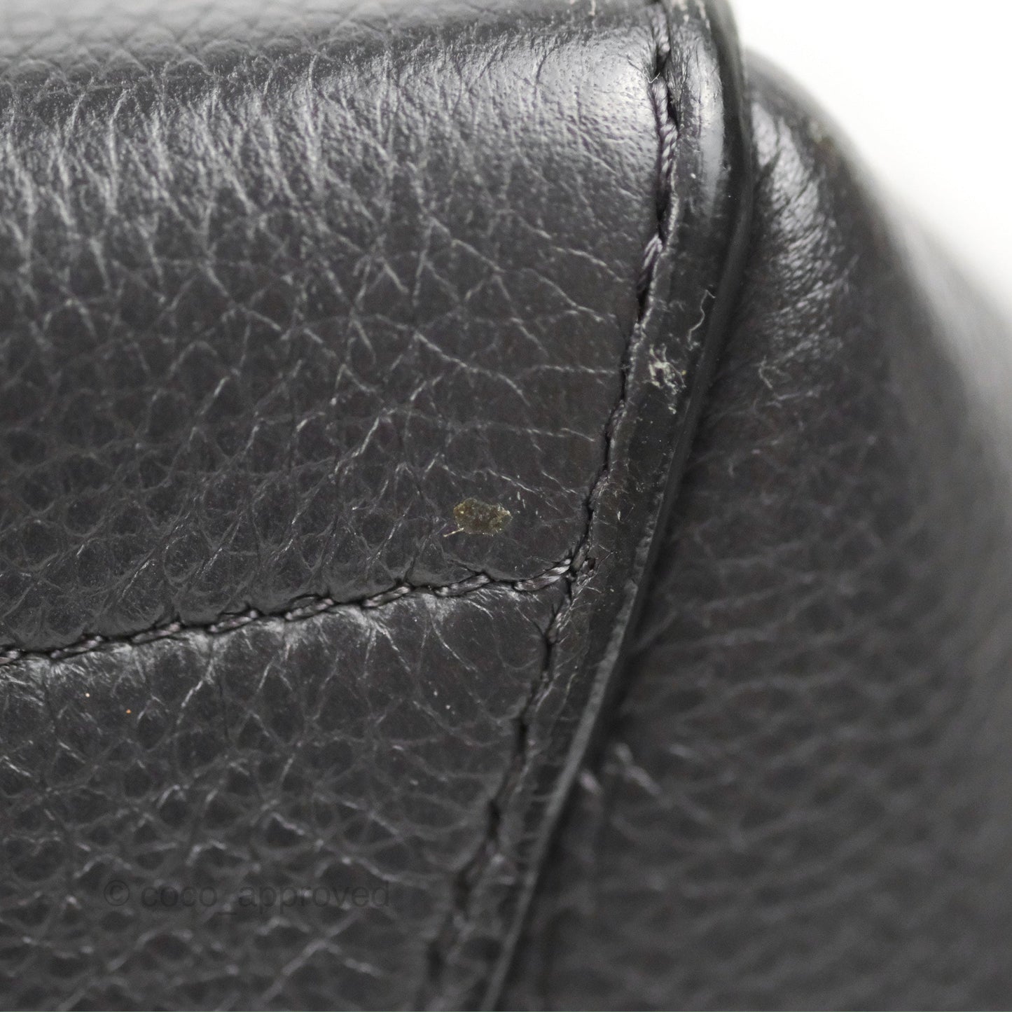 Celine Sangle Bucket Bag Grained Calfskin Dark Grey
