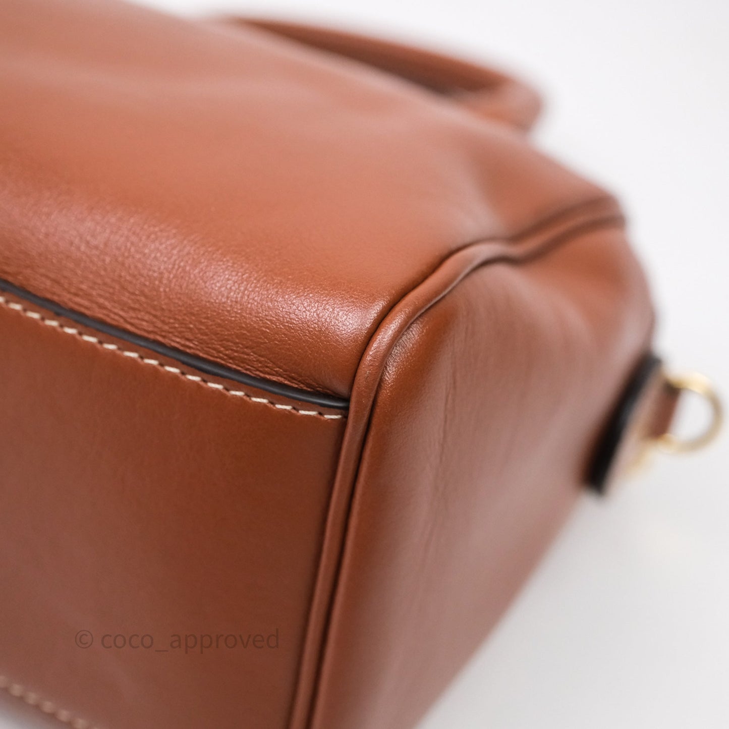 Celine Small Brown Boston Cuir Triomphe Tan Smooth Calfskin Bag
