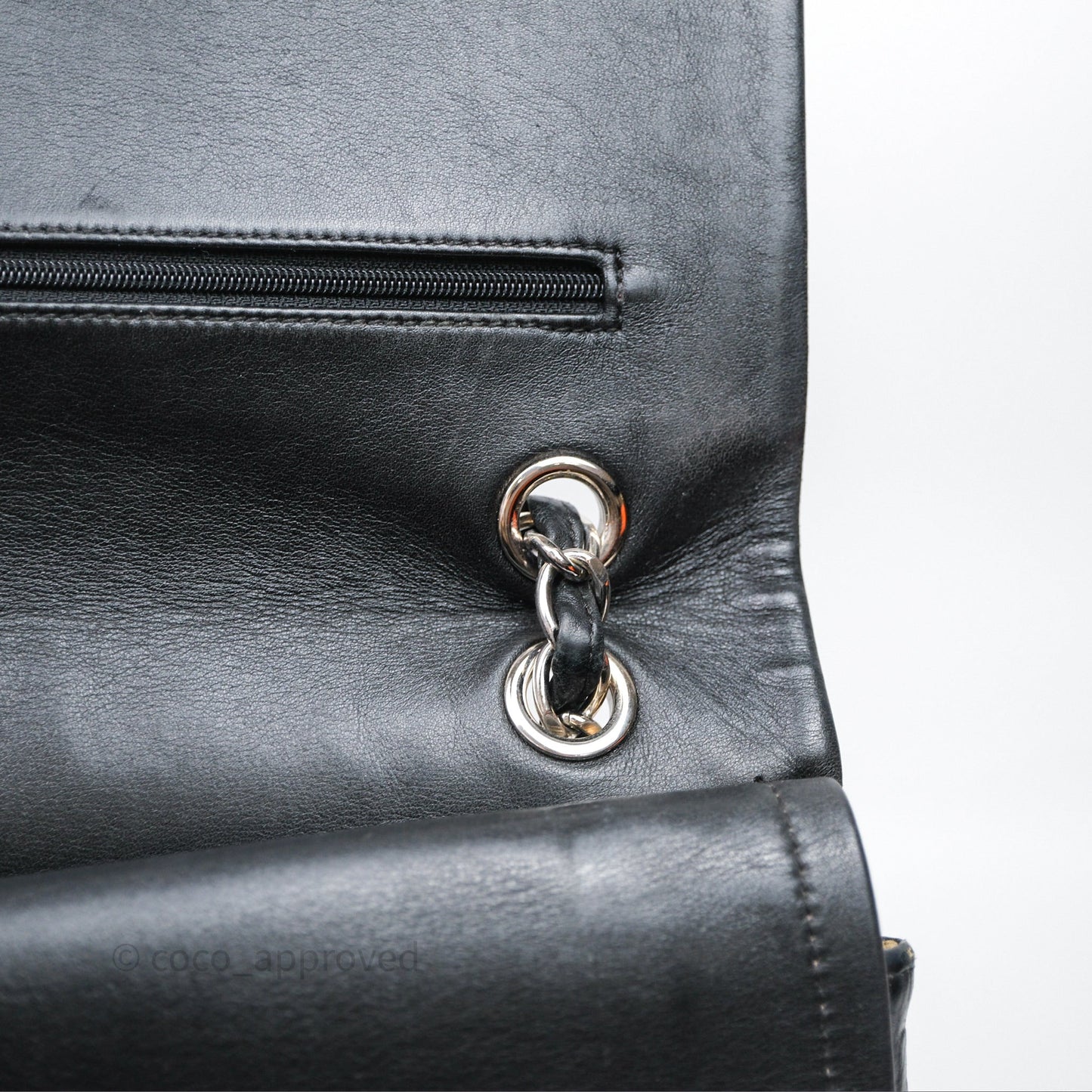 Chanel 228 Reissue Flap Quilted Black Calfskin Silver Hardware