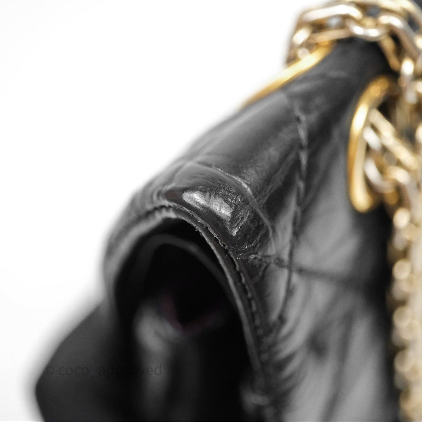 Chanel Reissue 226 Quilted Aged Calfskin Black Aged Gold Hardware