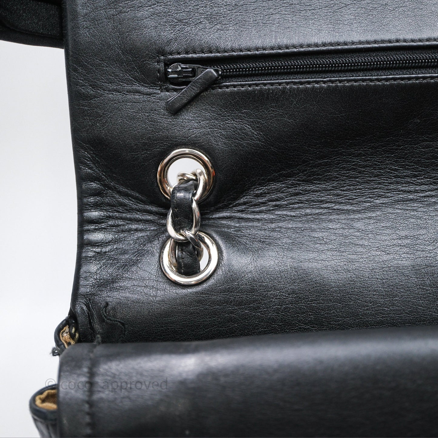 Chanel 228 Reissue Flap Quilted Black Calfskin Silver Hardware