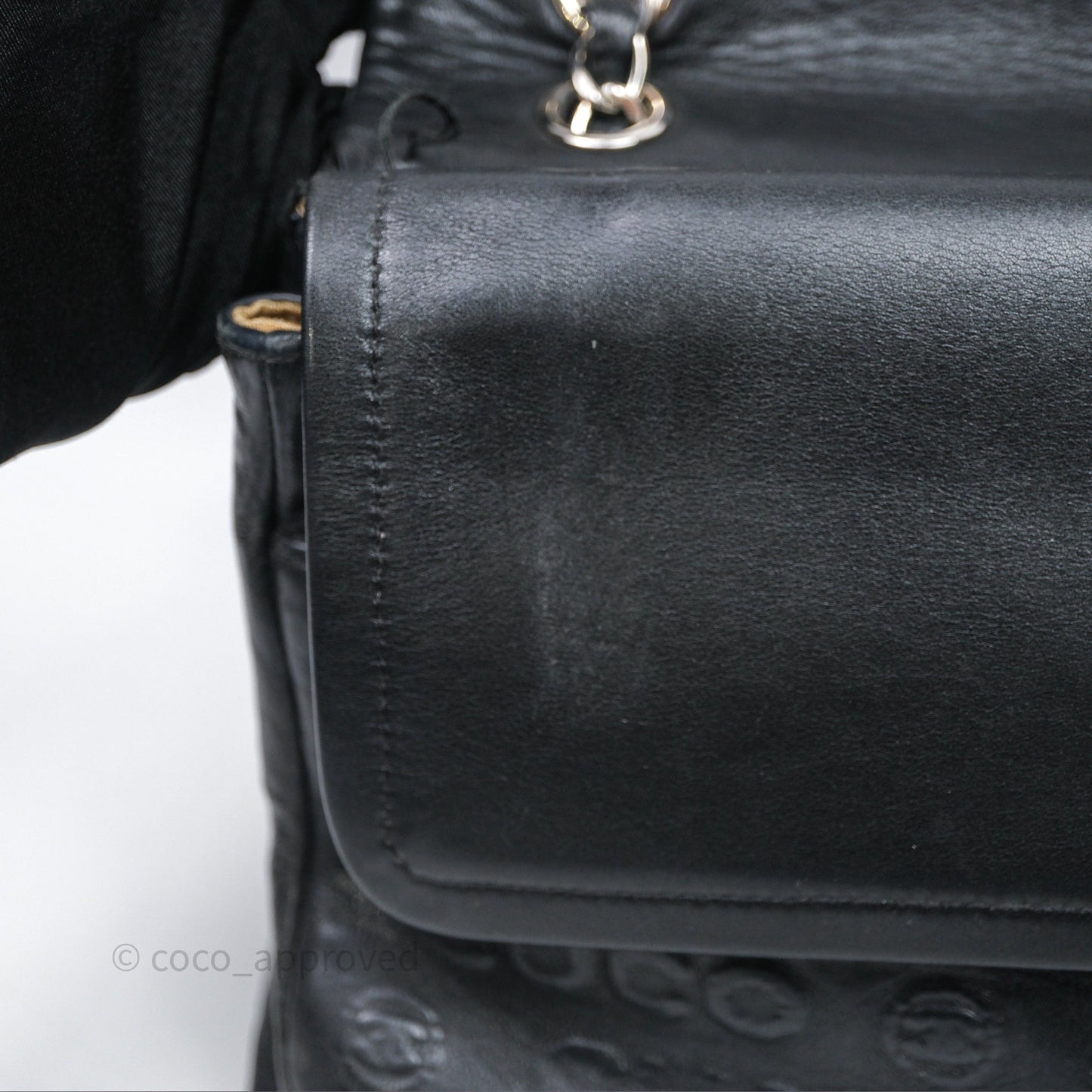 Chanel 228 Reissue Flap Quilted Black Calfskin Silver Hardware