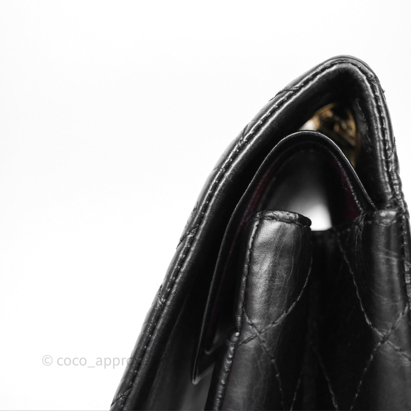 Chanel Reissue 226 Quilted Aged Calfskin Black Aged Gold Hardware