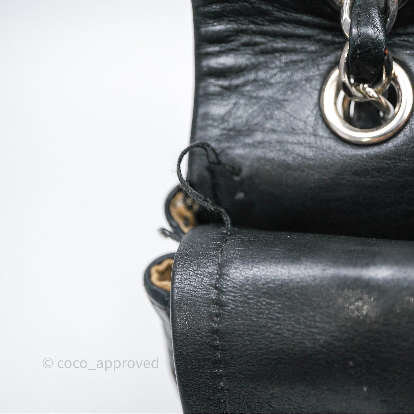 Chanel 228 Reissue Flap Quilted Black Calfskin Silver Hardware