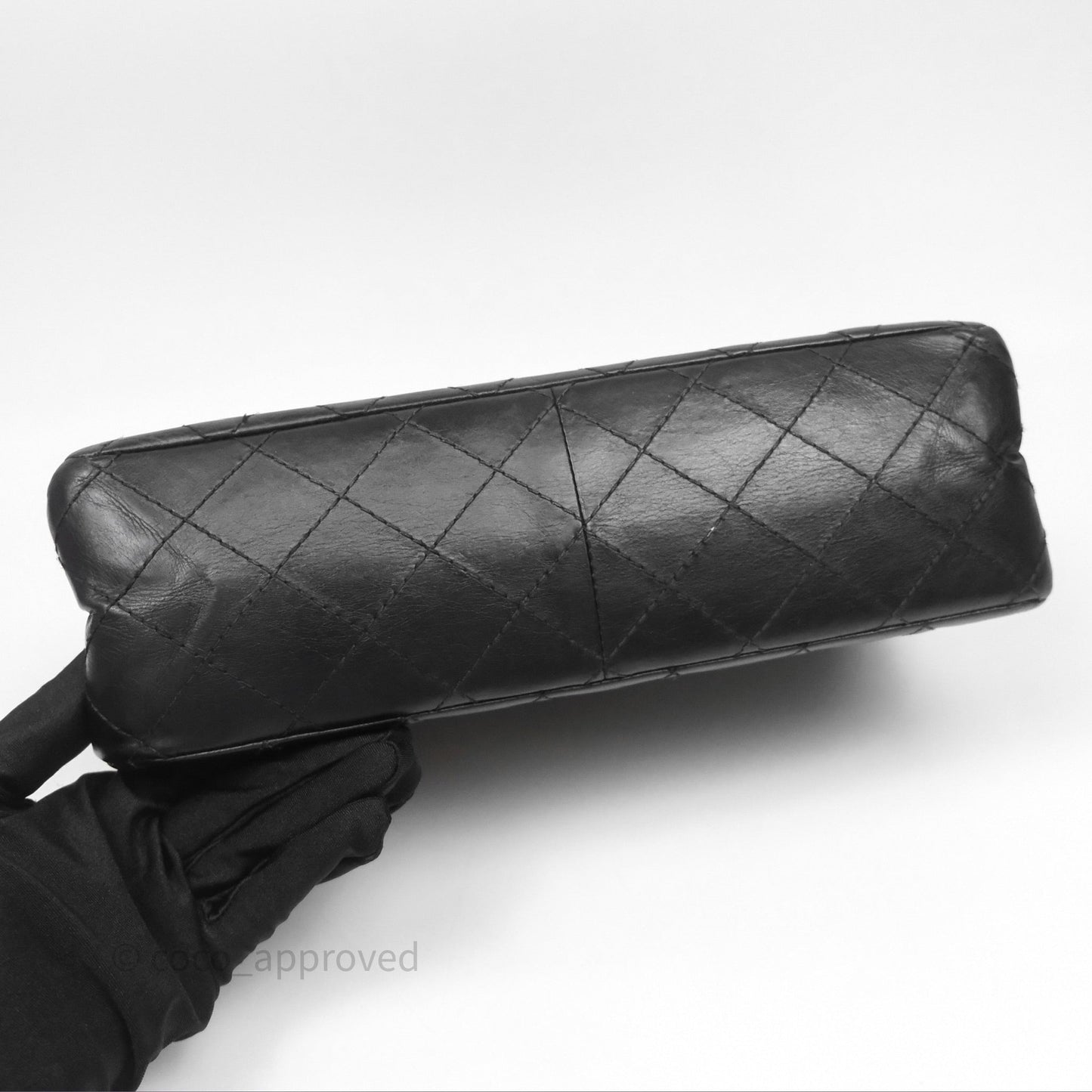 Chanel Reissue 226 Quilted Aged Calfskin Black Aged Gold Hardware