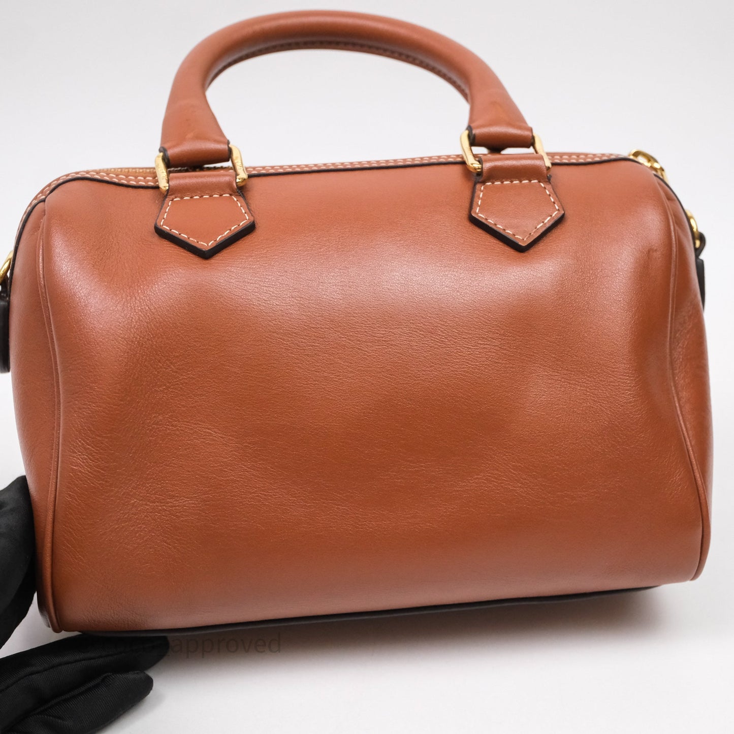 Celine Small Brown Boston Cuir Triomphe Tan Smooth Calfskin Bag