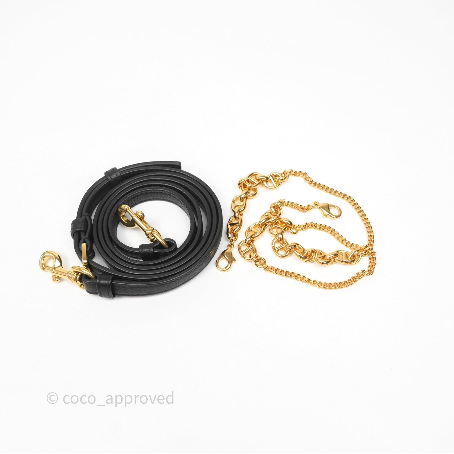 Christian Dior Caro Pouch with Chain Black Cannage Calfskin