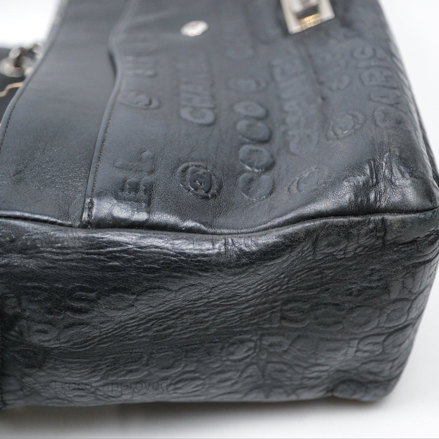 Chanel 228 Reissue Flap Quilted Black Calfskin Silver Hardware