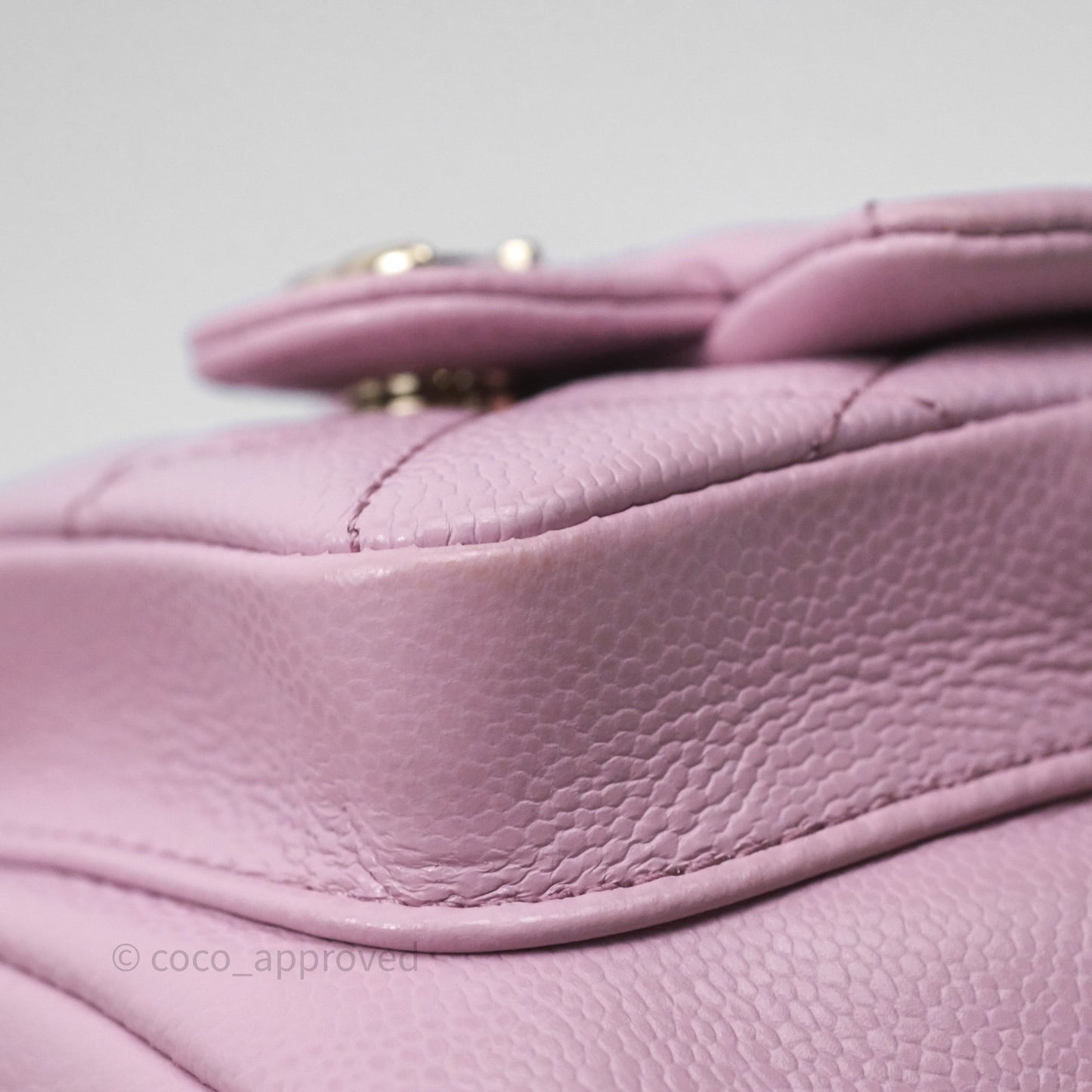 Chanel Mini Duma Backpack Pink Lilac Caviar Gold Hardware