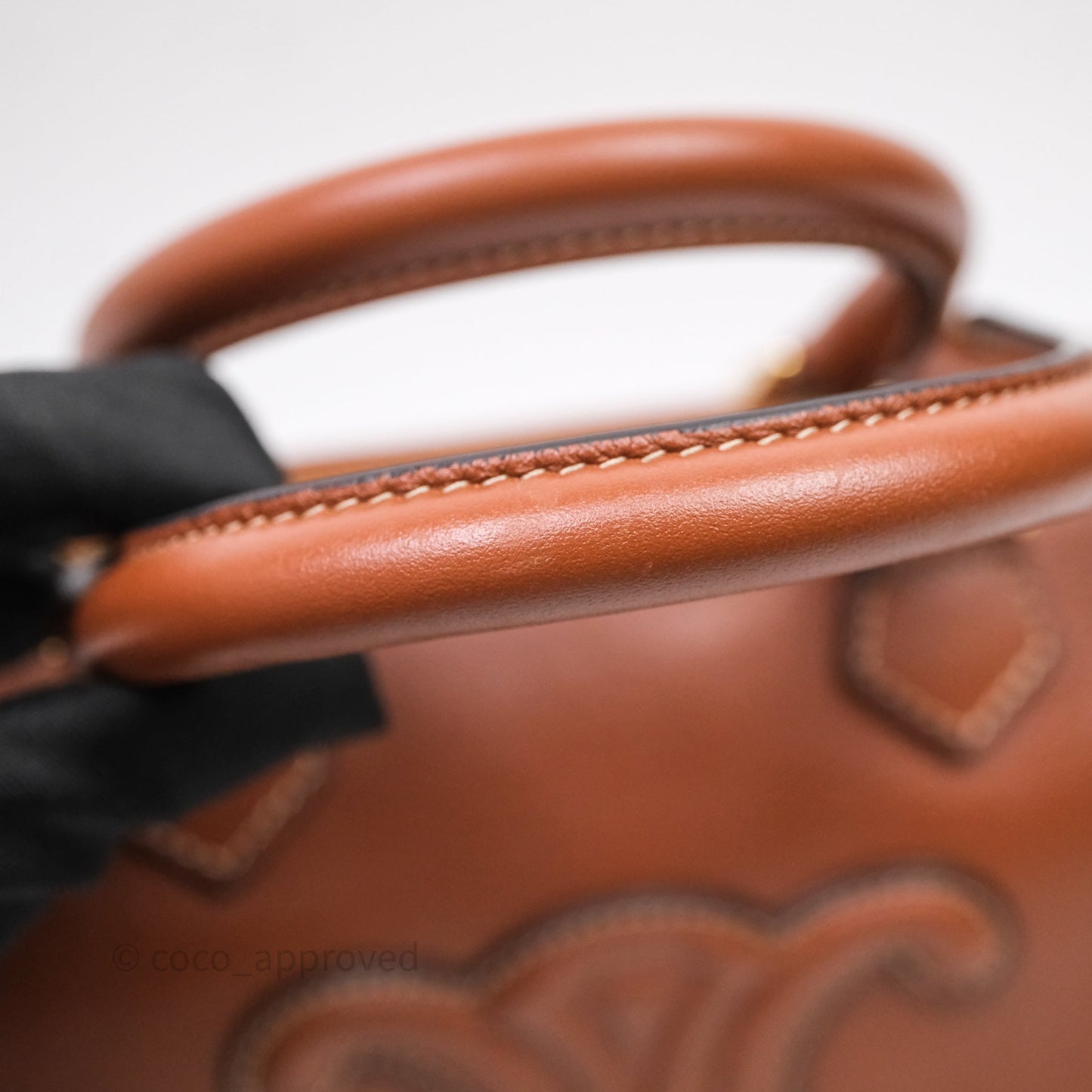 Celine Small Brown Boston Cuir Triomphe Tan Smooth Calfskin Bag