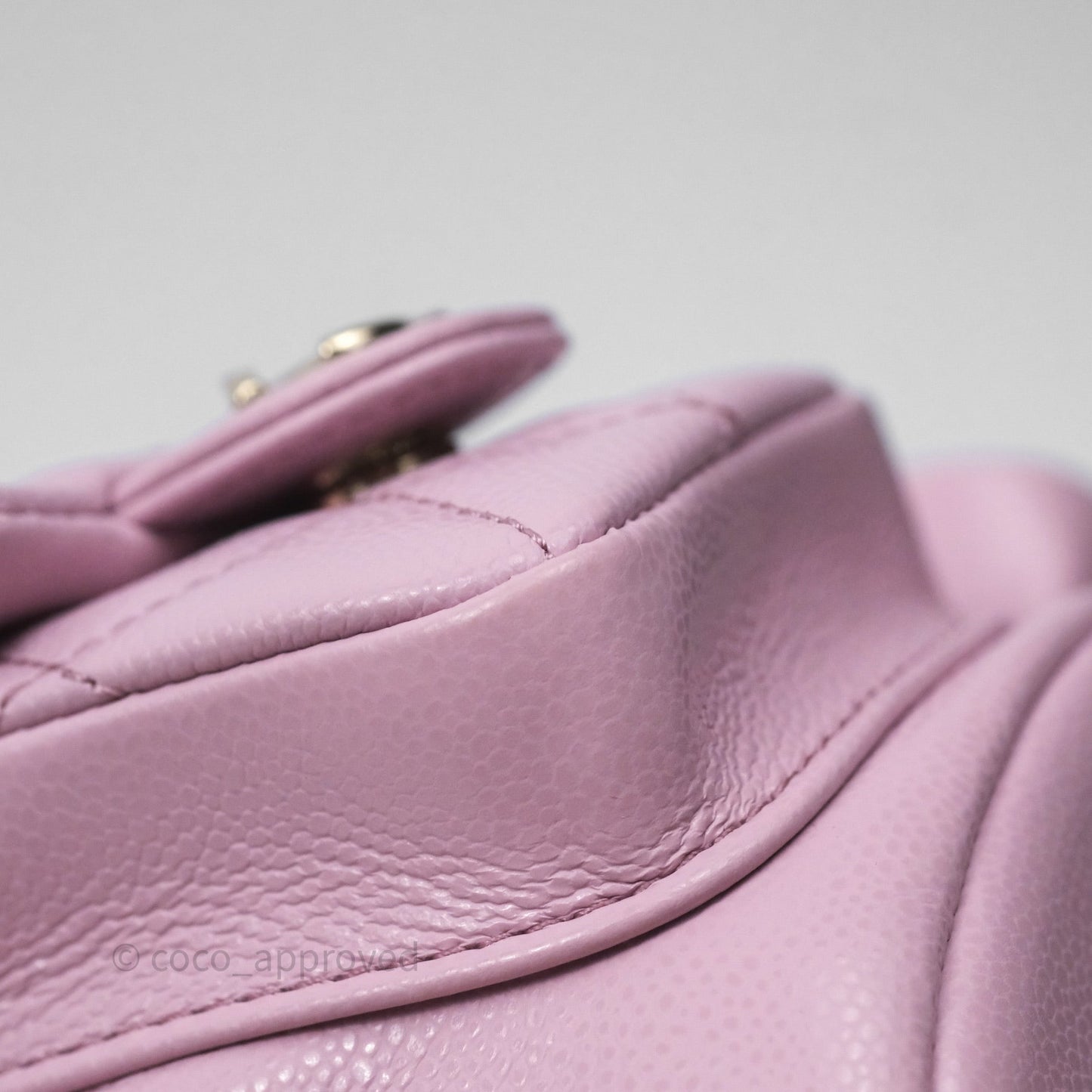 Chanel Mini Duma Backpack Pink Lilac Caviar Gold Hardware