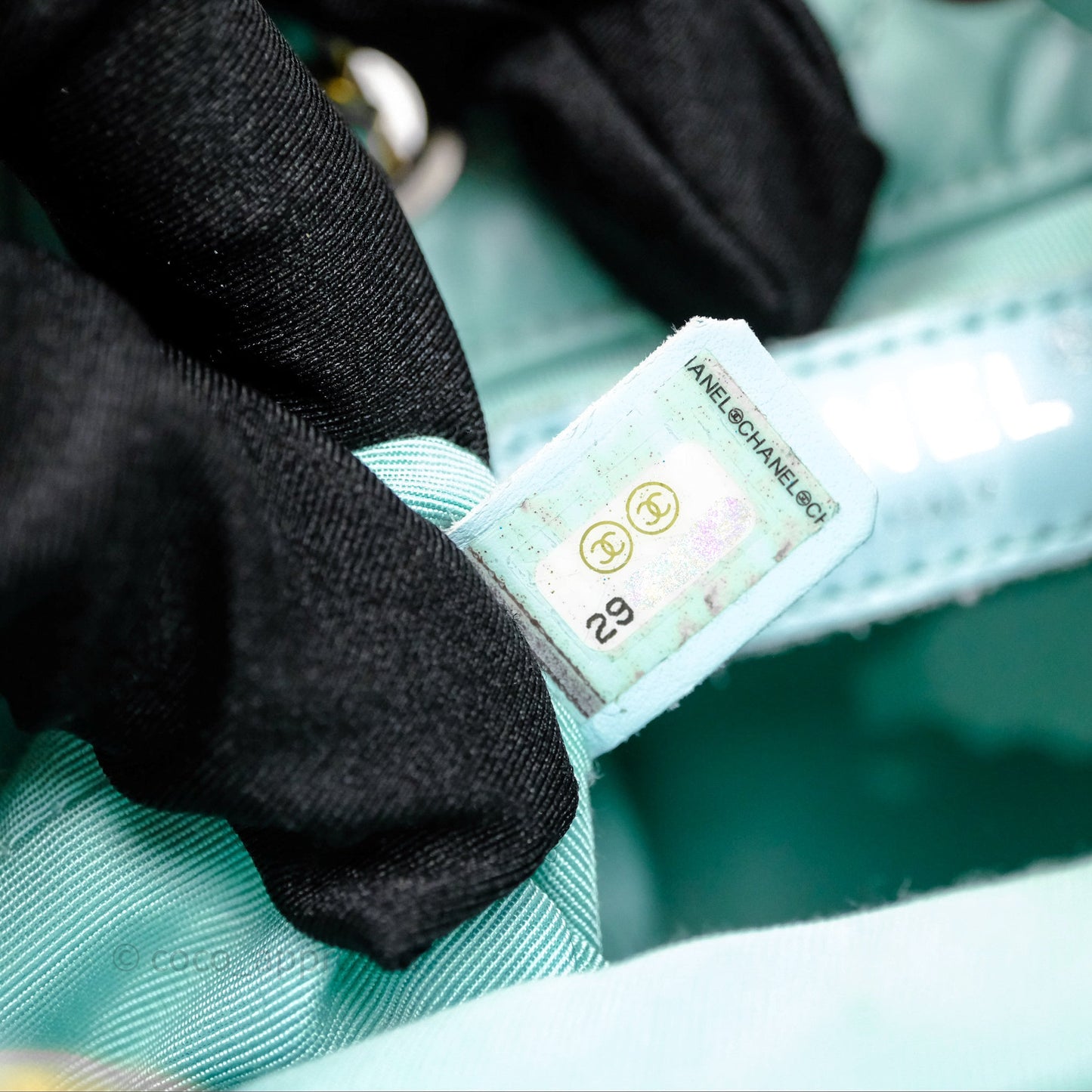 Chanel Small Gabrielle Backpack Tiffany Green Aged Calfskin