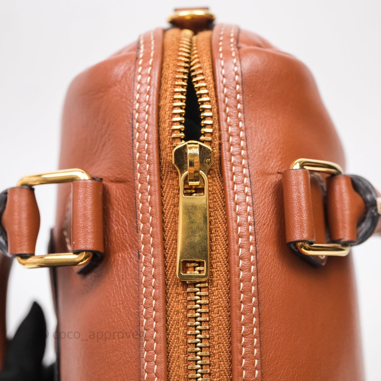 Celine Small Brown Boston Cuir Triomphe Tan Smooth Calfskin Bag