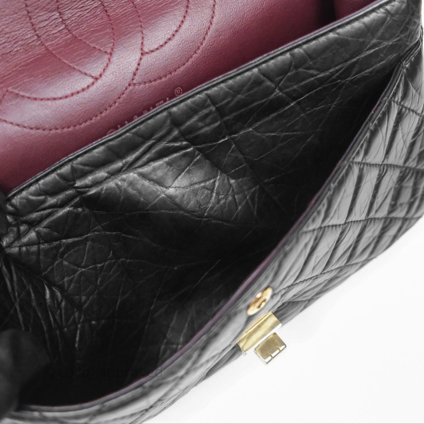 Chanel Reissue 226 Quilted Aged Calfskin Black Aged Gold Hardware