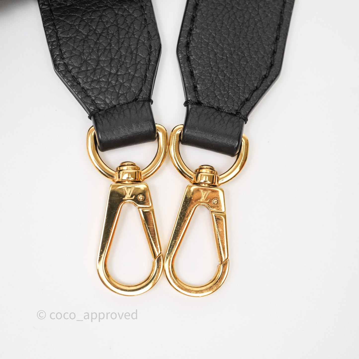 Louis Vuitton Lock & Go Tote Bag Black Calfskin Gold Hardware