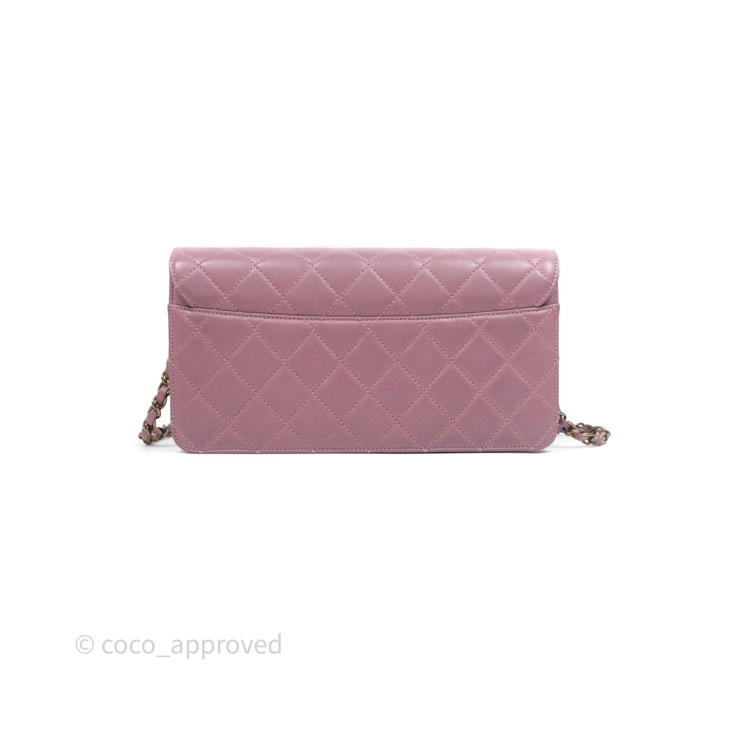 Chanel Beauty Lock Flap Bag Purple Aged Gold Hardware