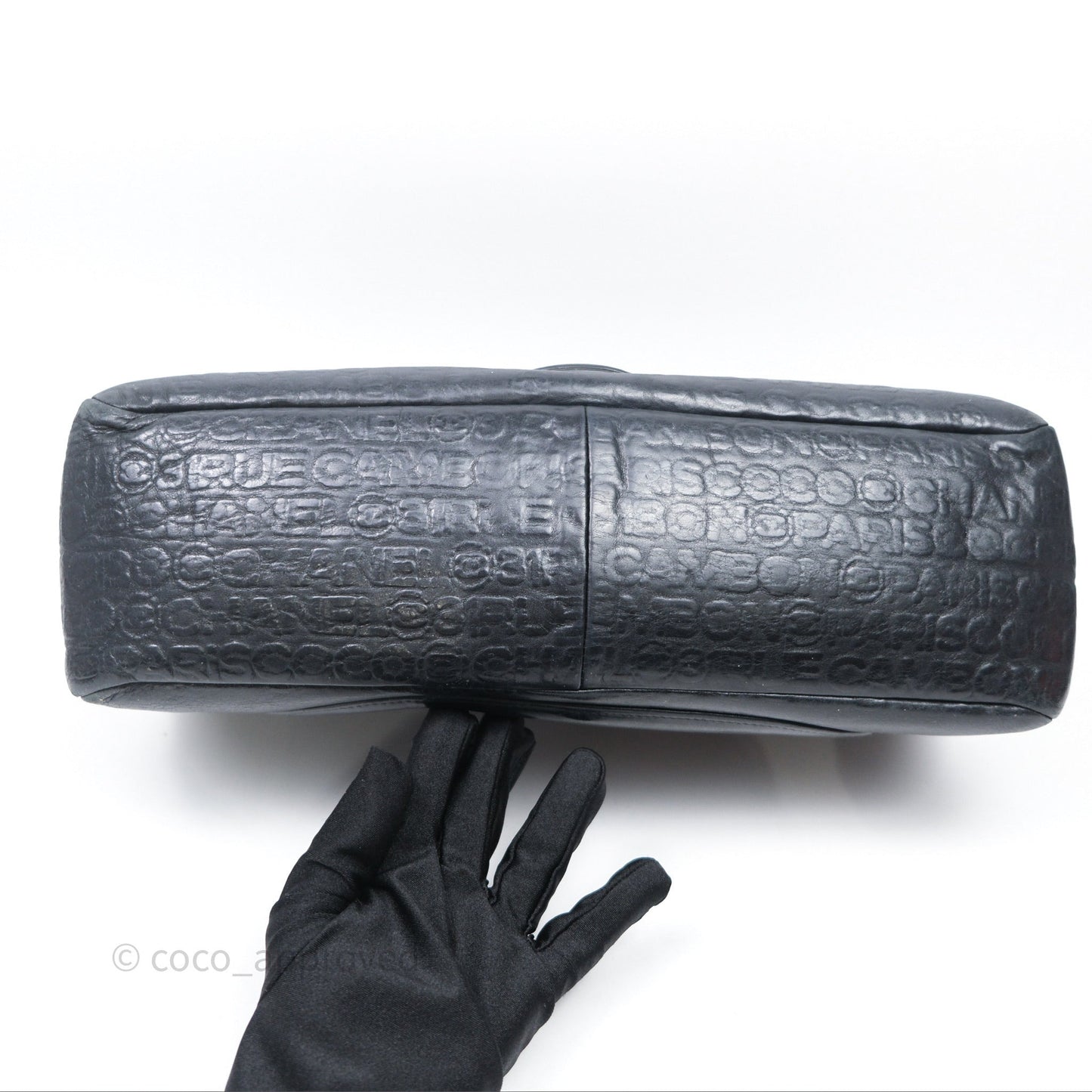 Chanel 228 Reissue Flap Quilted Black Calfskin Silver Hardware