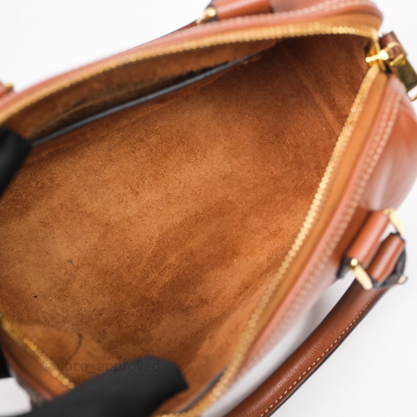 Celine Small Brown Boston Cuir Triomphe Tan Smooth Calfskin Bag