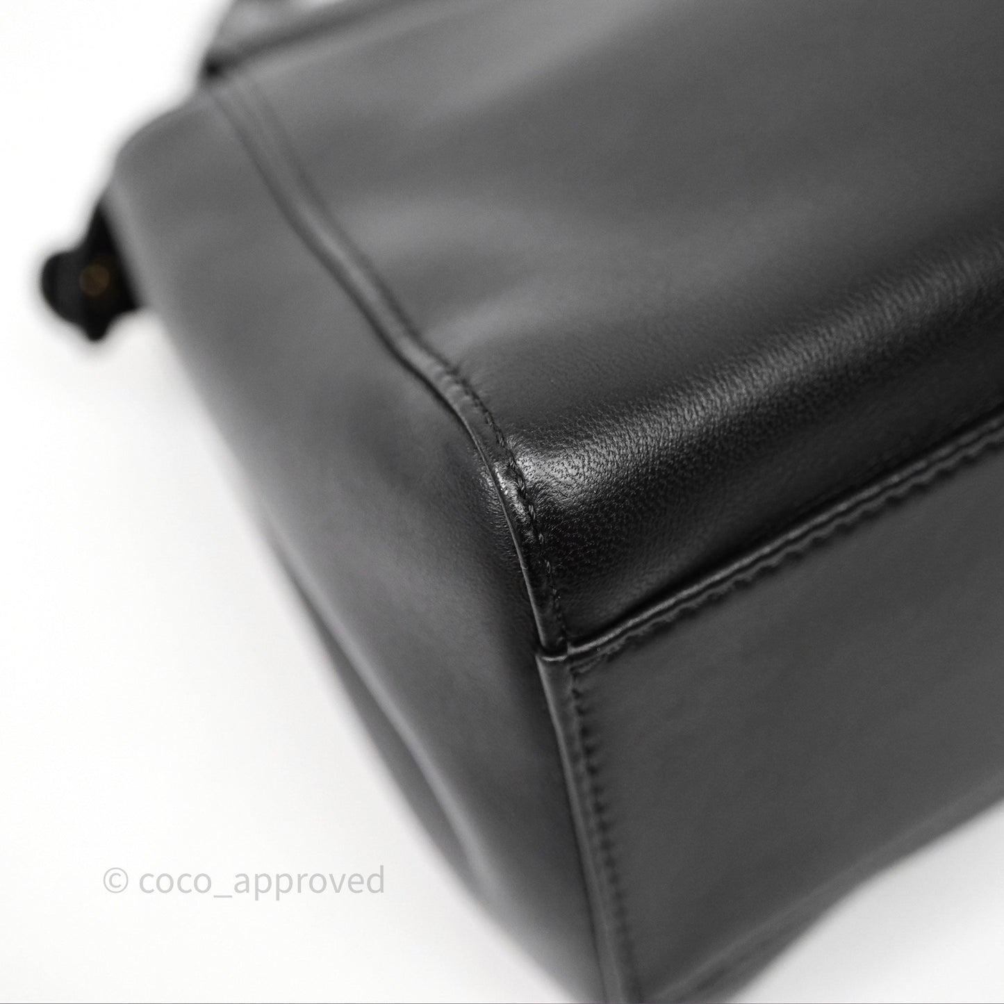 Fendi Nappa Mini Peekaboo Bag Black