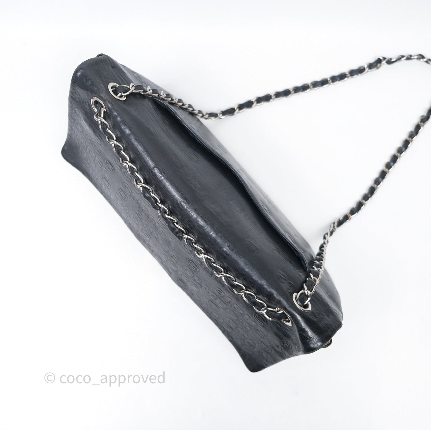Chanel 228 Reissue Flap Quilted Black Calfskin Silver Hardware