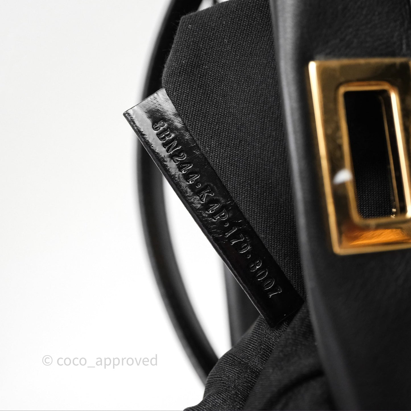 Fendi Nappa Mini Peekaboo Bag Black