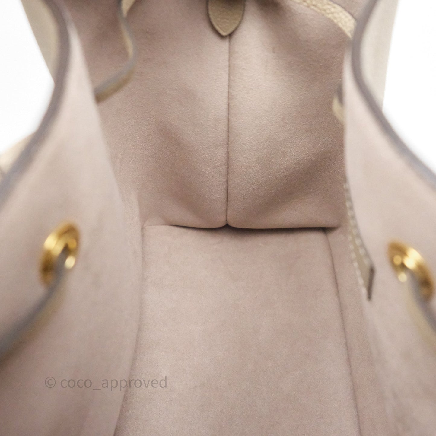 Louis Vuitton NéoNoé MM Dove /Cream Monogram Empreinte Leather
