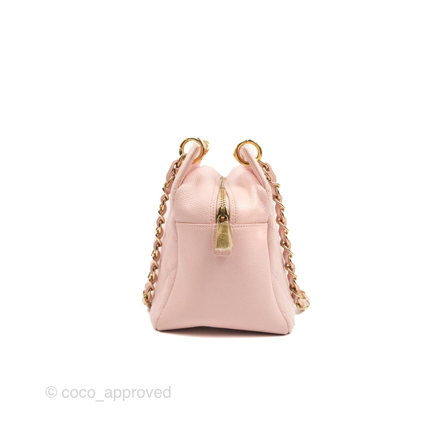 Chanel PTT Petite Timeless Shopping Tote Bag Pink Caviar Gold Hardware