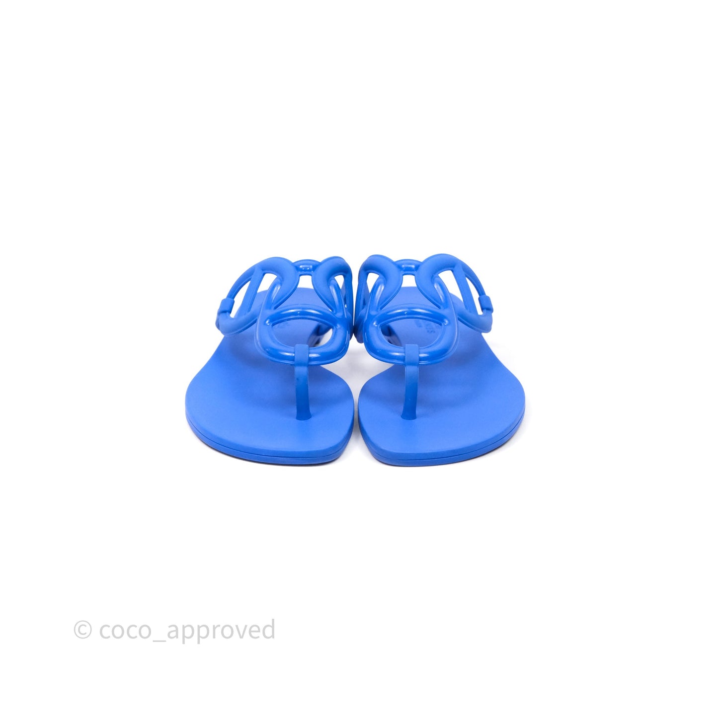Hermès Egerie Sandal Pig Nose Slippers Sandals Blue Size 37
