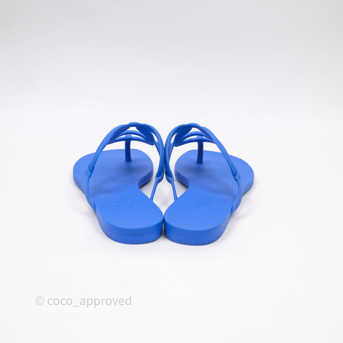 Hermès Egerie Sandal Pig Nose Slippers Sandals Blue Size 37